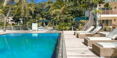 New Saltwater Infinity Pool at Bequia Beach Hotel, Grenadines